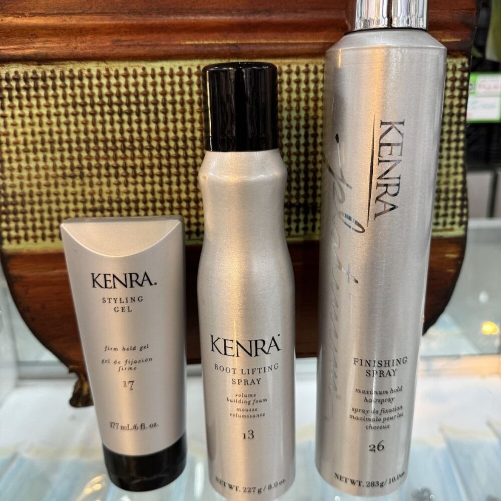 (3) Kenra Extreme Hold Hair Styling Kit